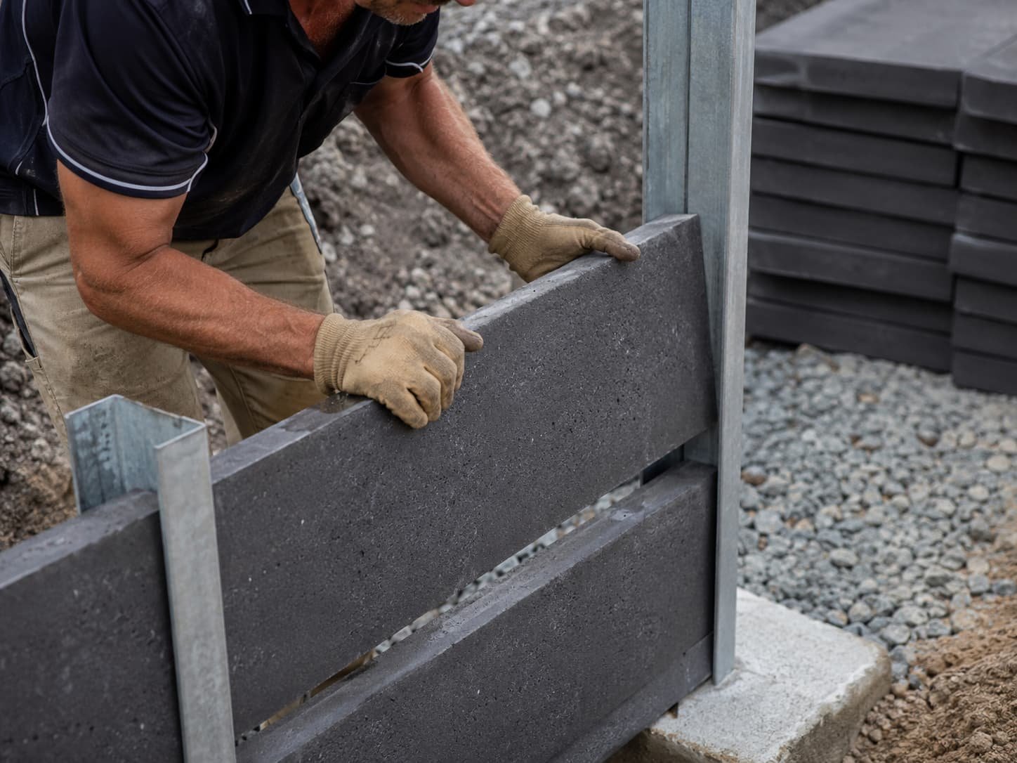 concrete sleeper retaining walls