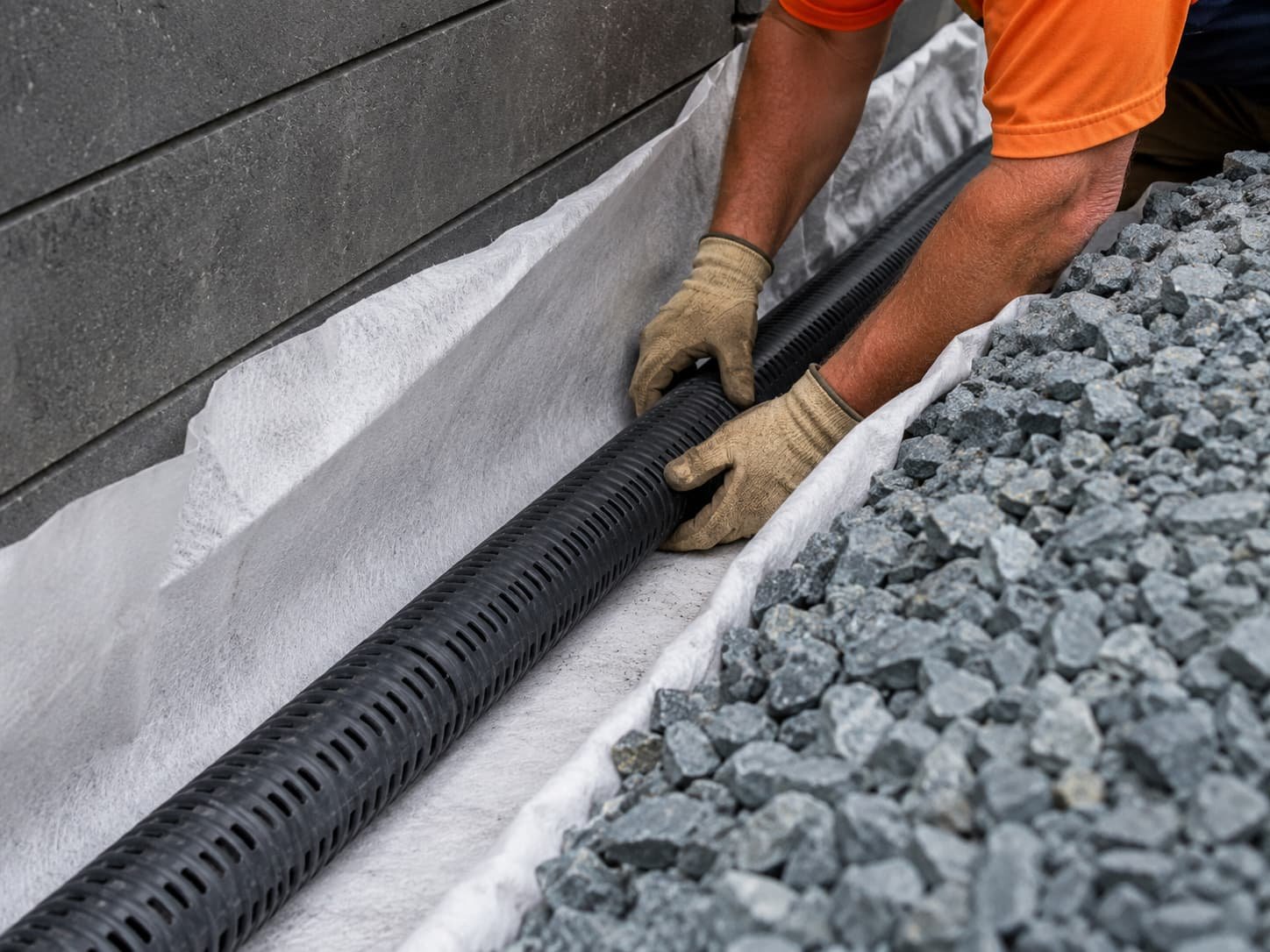 retaining wall drainage and repairs