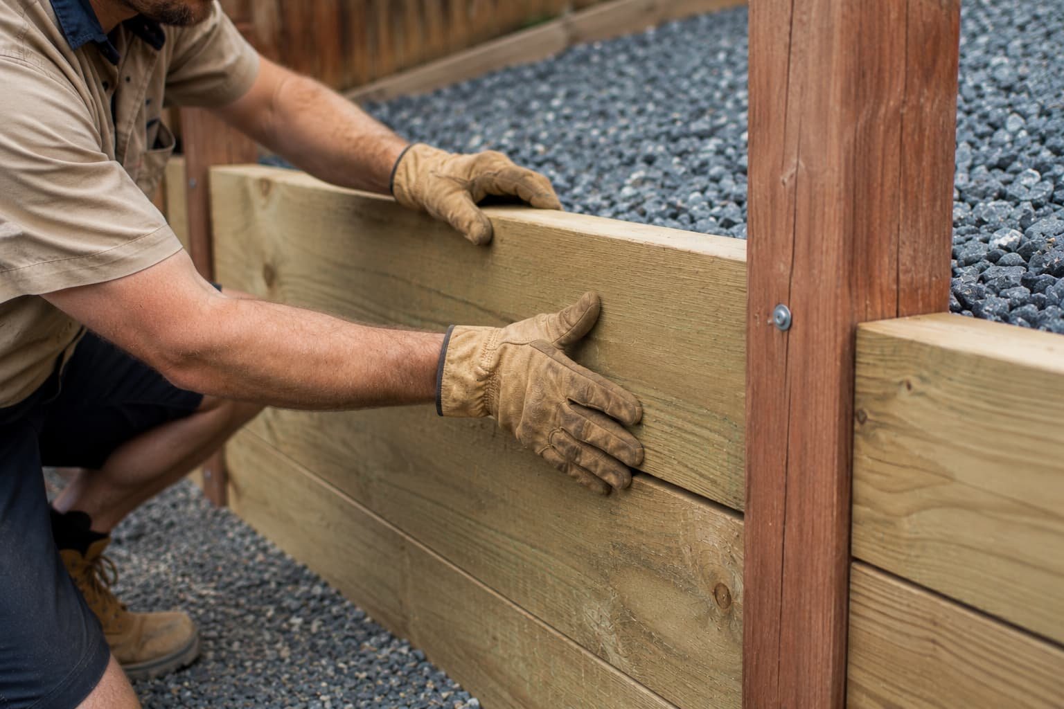 timber sleeper retaining walls